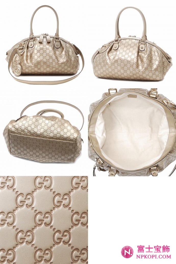 GUCCI/グッチ 2012年春夏新作SUKEYチャーム付きミディアムボストンバッグ 223974 AHB1G 9504 